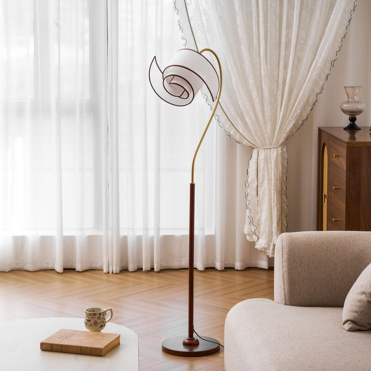 Curved Floor Lamp — Floor Lamp | Maison Monashee — view 14