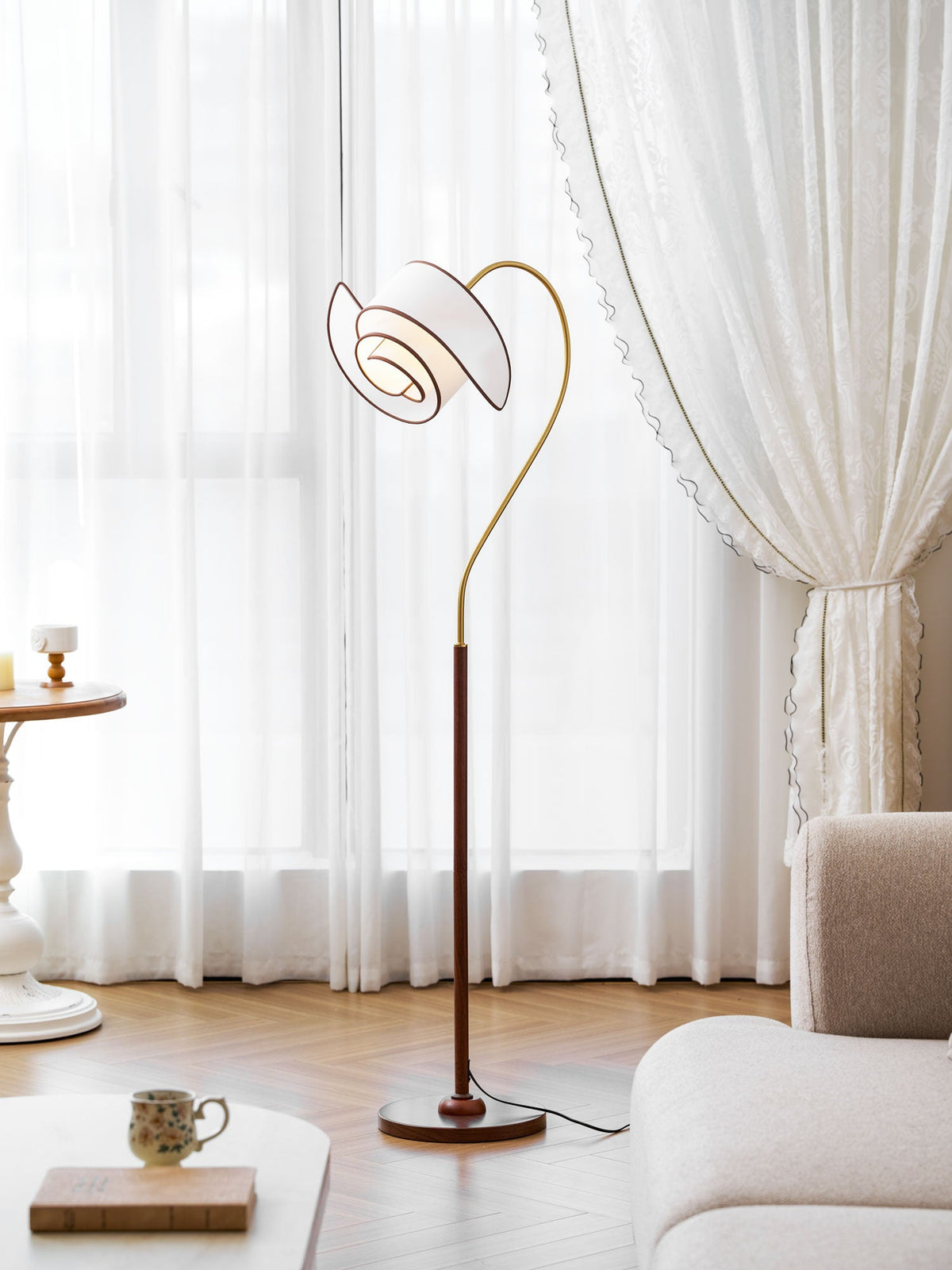 Curved Floor Lamp — Floor Lamp | Maison Monashee — view 19