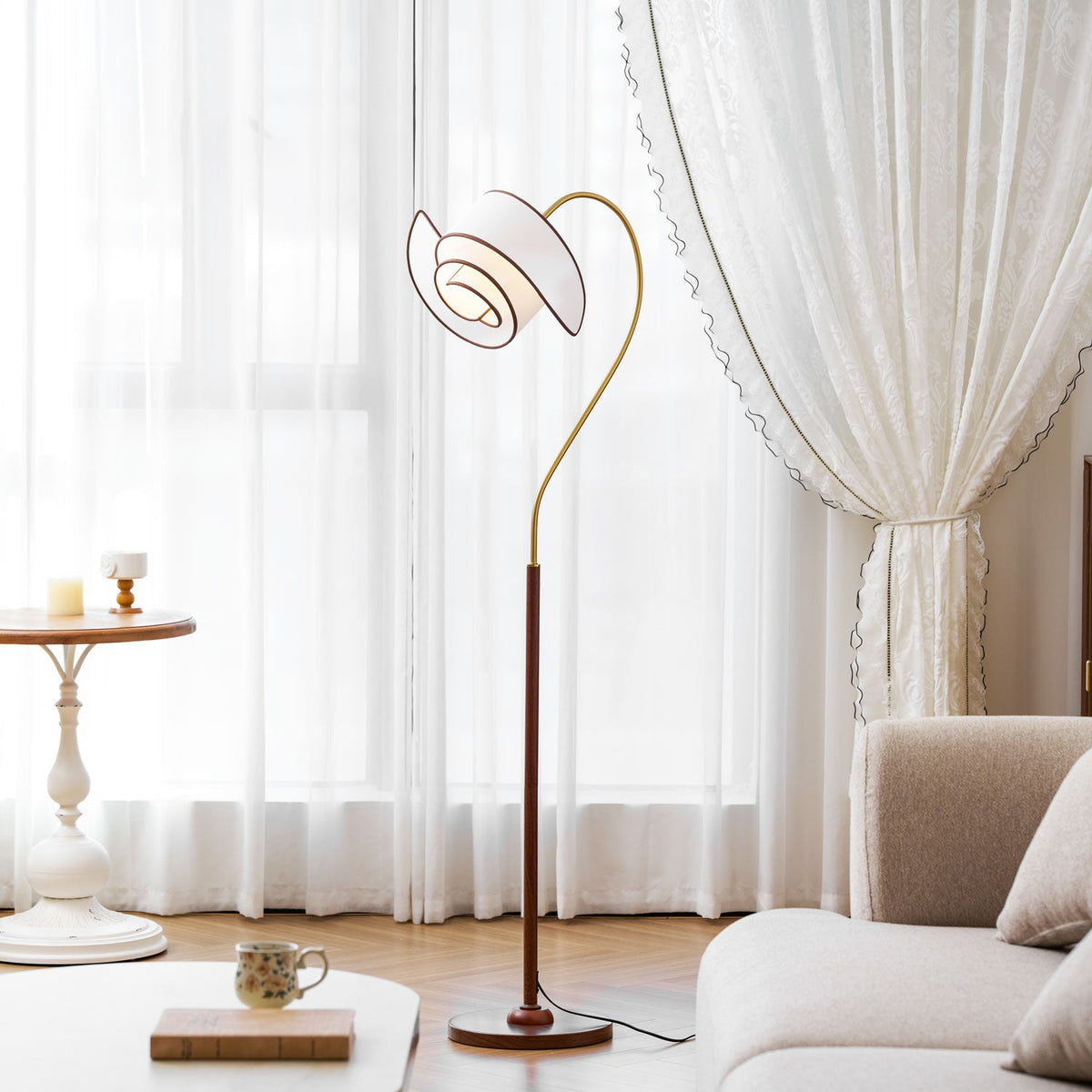 Curved Floor Lamp — Floor Lamp | Maison Monashee — view 22
