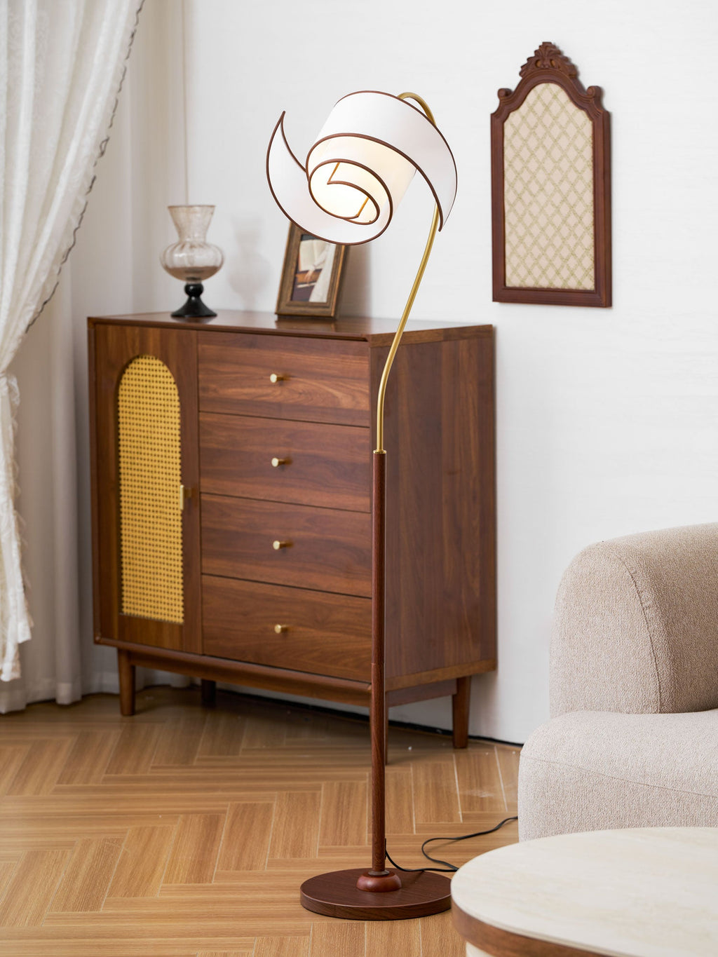 Curved Floor Lamp — Floor Lamp | Maison Monashee — view 12