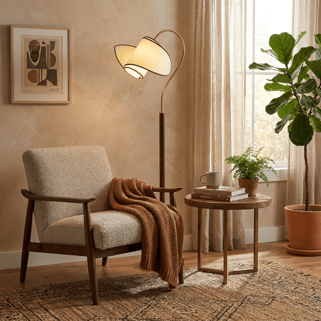 Curved Floor Lamp — Floor Lamp | Maison Monashee — view 2