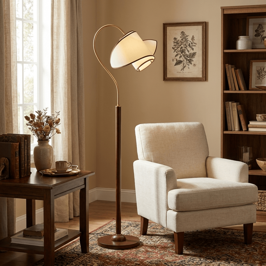 Curved Floor Lamp — Floor Lamp | Maison Monashee — view 3
