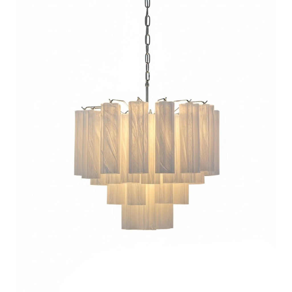 Brushed Nickel Entryway Chandelier — Chandelier | Maison Monashee — view 7