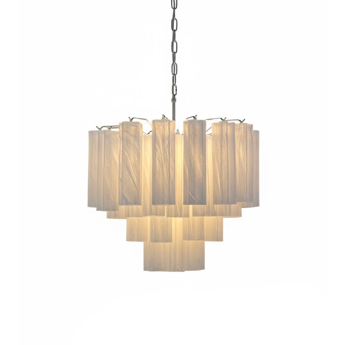 Brushed Nickel Entryway Chandelier — Chandelier | Maison Monashee — view 7