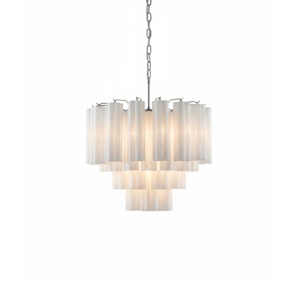 Brushed Nickel Entryway Chandelier — Chandelier | Maison Monashee — view 5