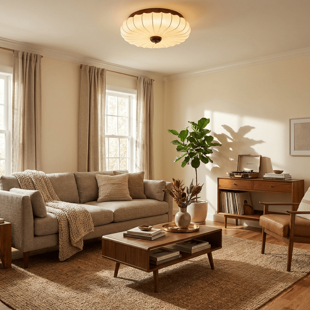 Petal Flush Mount Ceiling Light — Ceiling Light | Maison Monashee — view 3