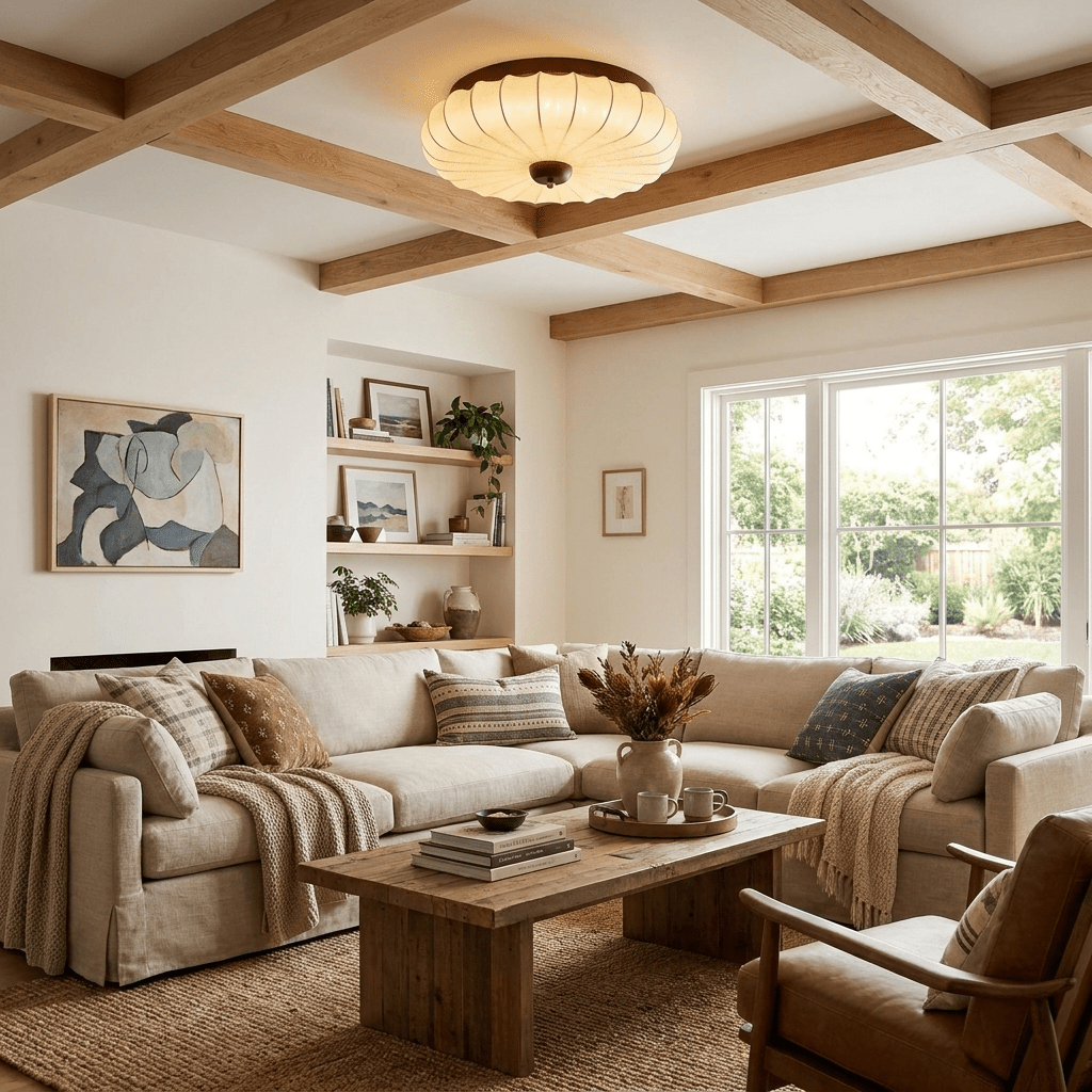 Petal Flush Mount Ceiling Light — Ceiling Light | Maison Monashee — view 4