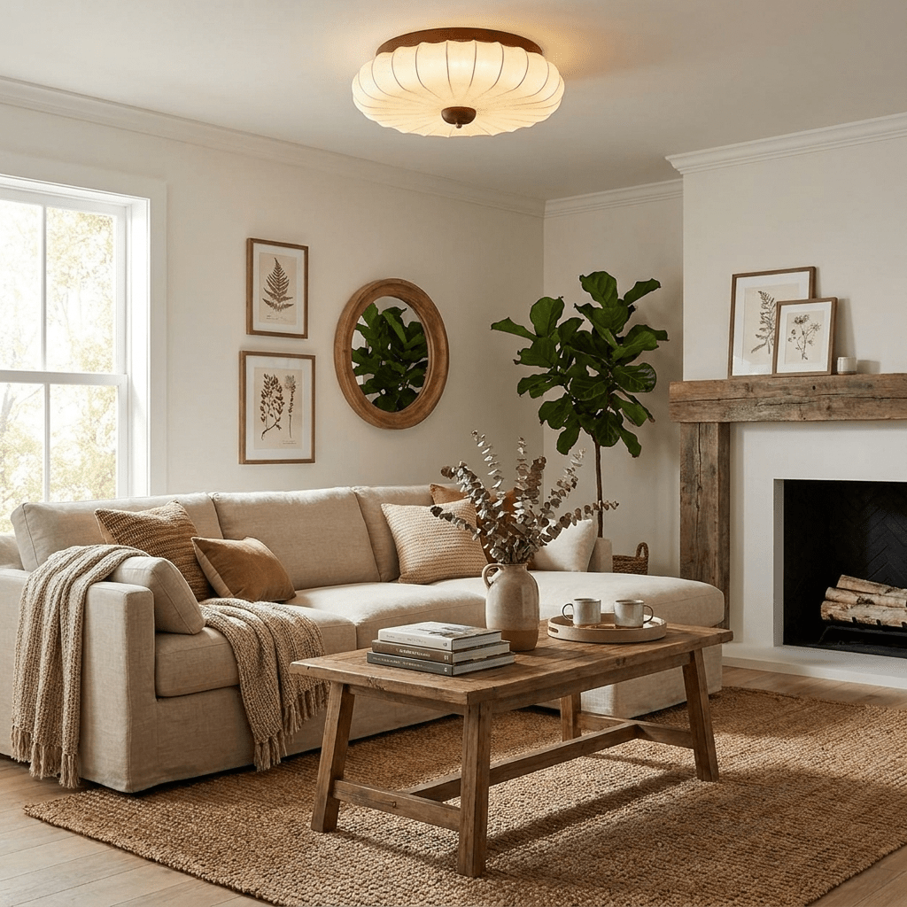 Petal Flush Mount Ceiling Light — Ceiling Light | Maison Monashee — view 5