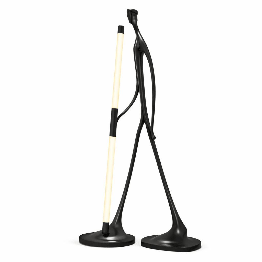 Black Slim Floor Lamp — Floor Lamp | Maison Monashee — view 4