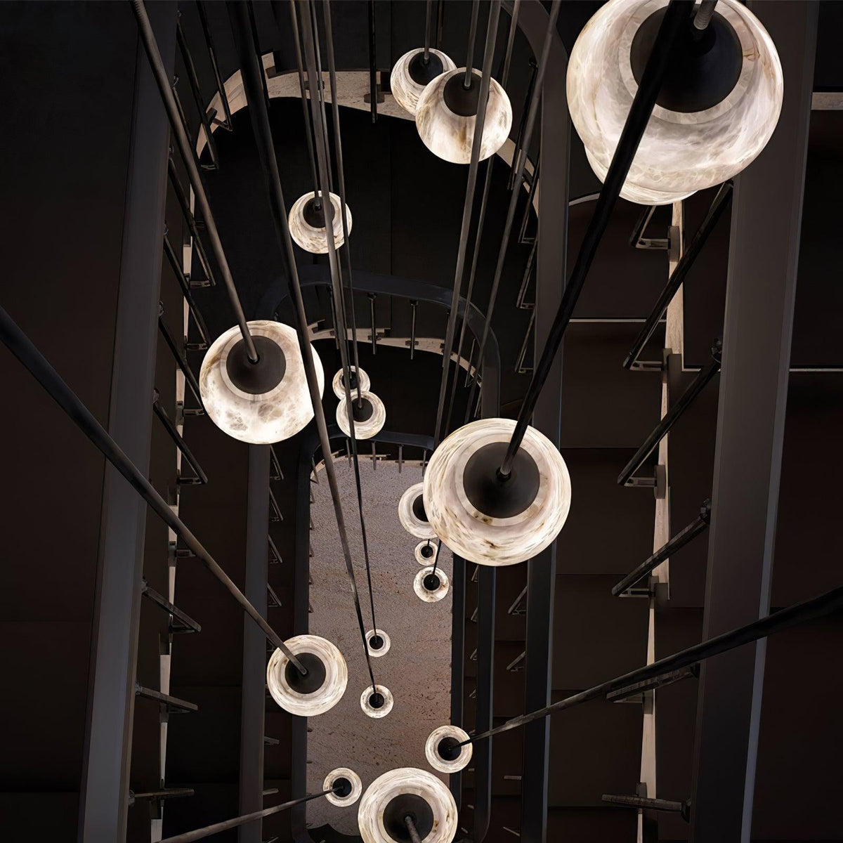 Cluster Light Chandelier — Chandelier | Maison Monashee — view 13