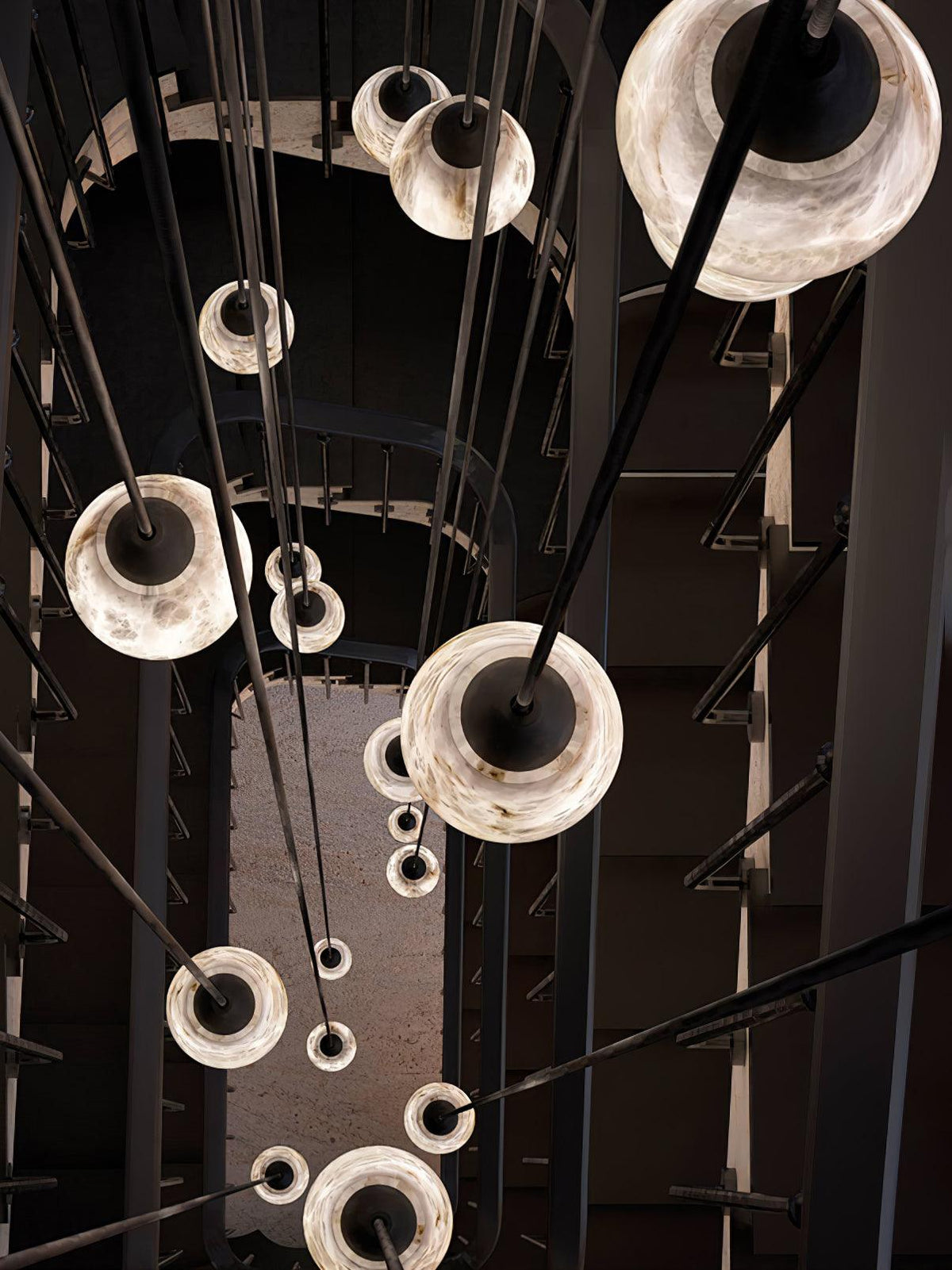 Cluster Light Chandelier — Chandelier | Maison Monashee — view 9