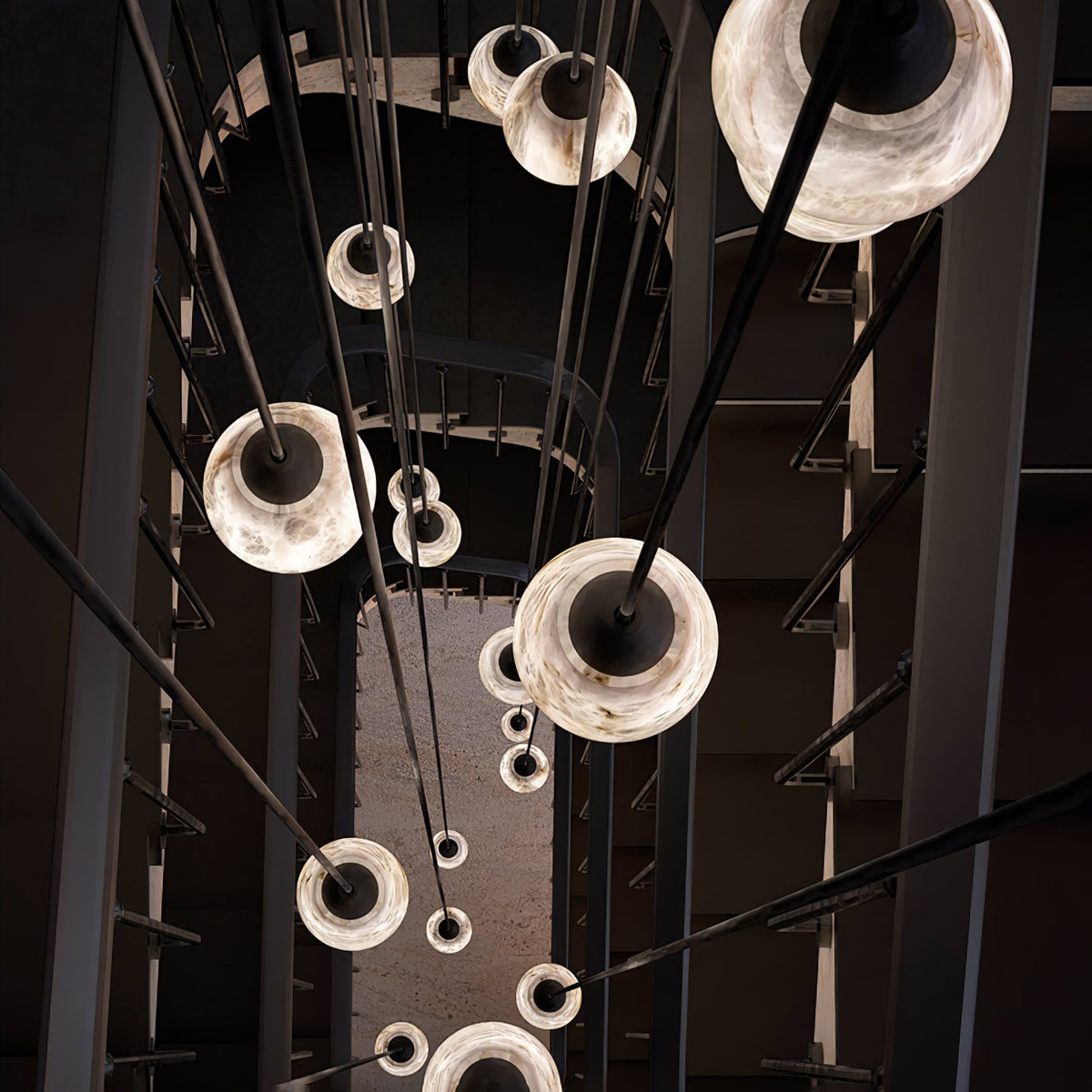 Cluster Light Chandelier — Chandelier | Maison Monashee — view 10