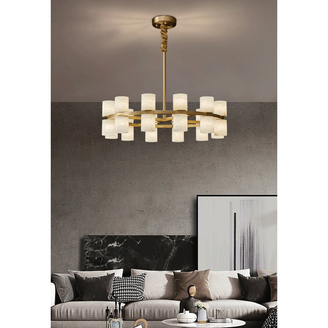 2 Tier Ring Chandelier — Chandelier | Maison Monashee — view 14