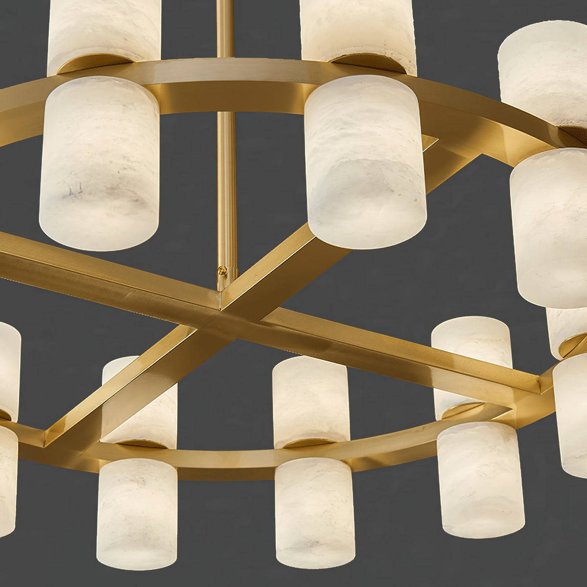 2 Tier Ring Chandelier — Chandelier | Maison Monashee — view 19