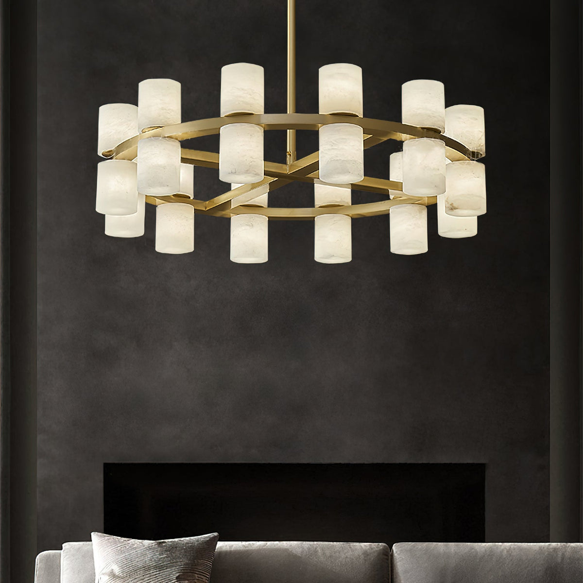 2 Tier Ring Chandelier — Chandelier | Maison Monashee — view 7