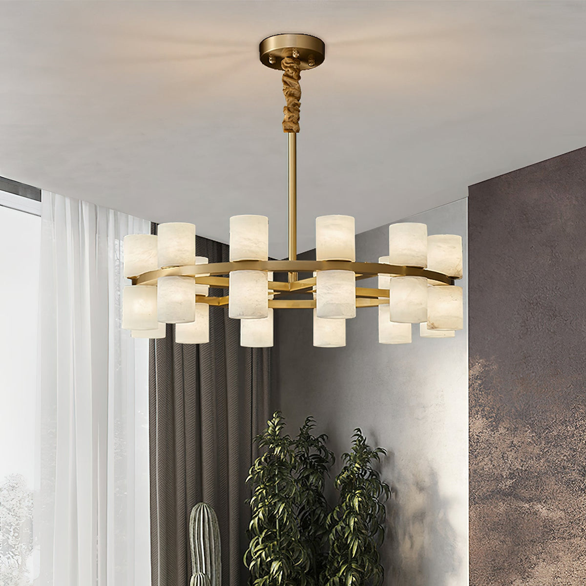 2 Tier Ring Chandelier — Chandelier | Maison Monashee — view 9