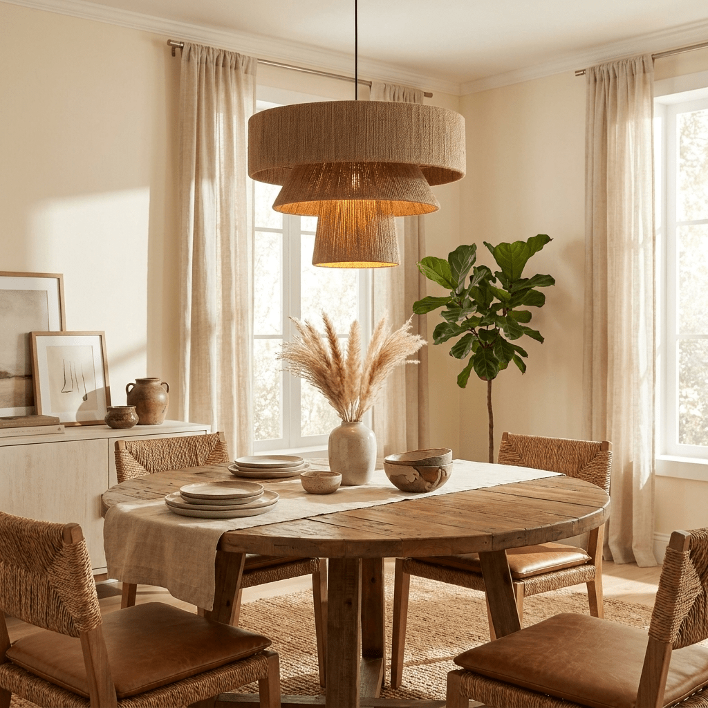 Natural Rope Pendant Light — Pendant Light | Maison Monashee — view 10