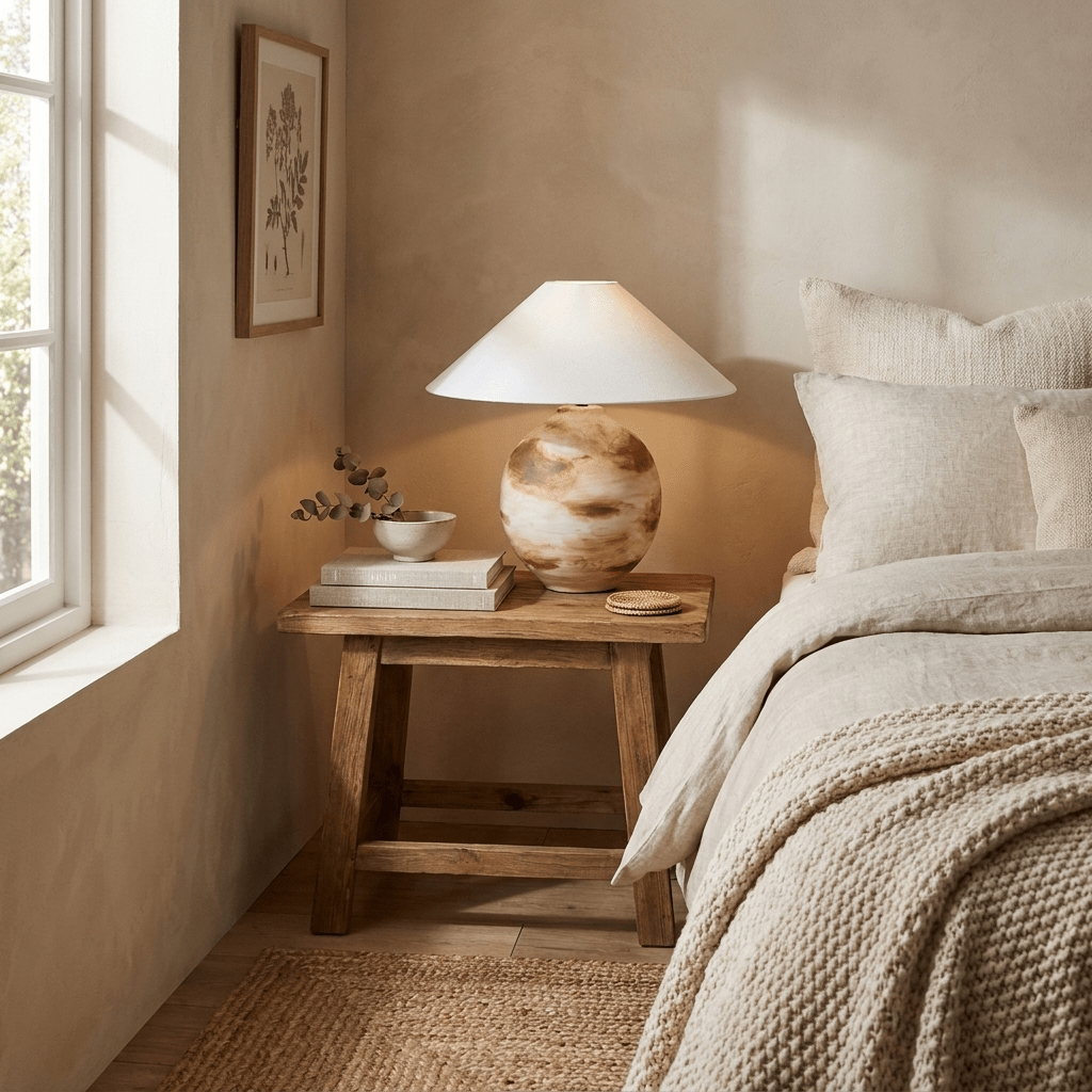Ceramic Cream Table Lamp — Table Lamp | Maison Monashee — view 9
