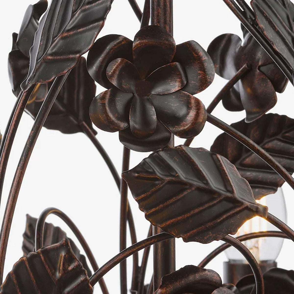 Black Wrought Iron Chandelier — Chandelier | Maison Monashee — view 10