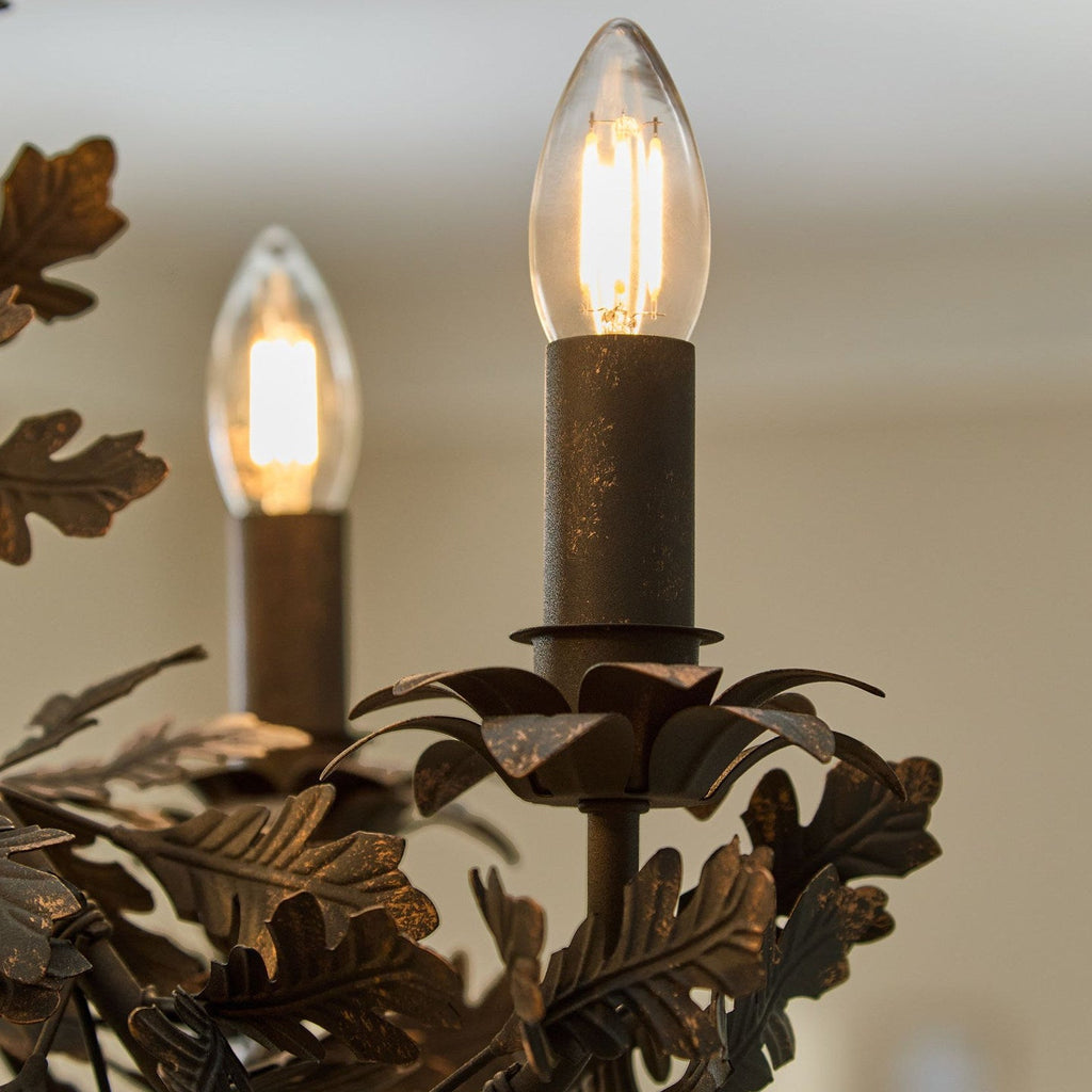 Black Leaf Chandelier — Chandelier | Maison Monashee — view 9