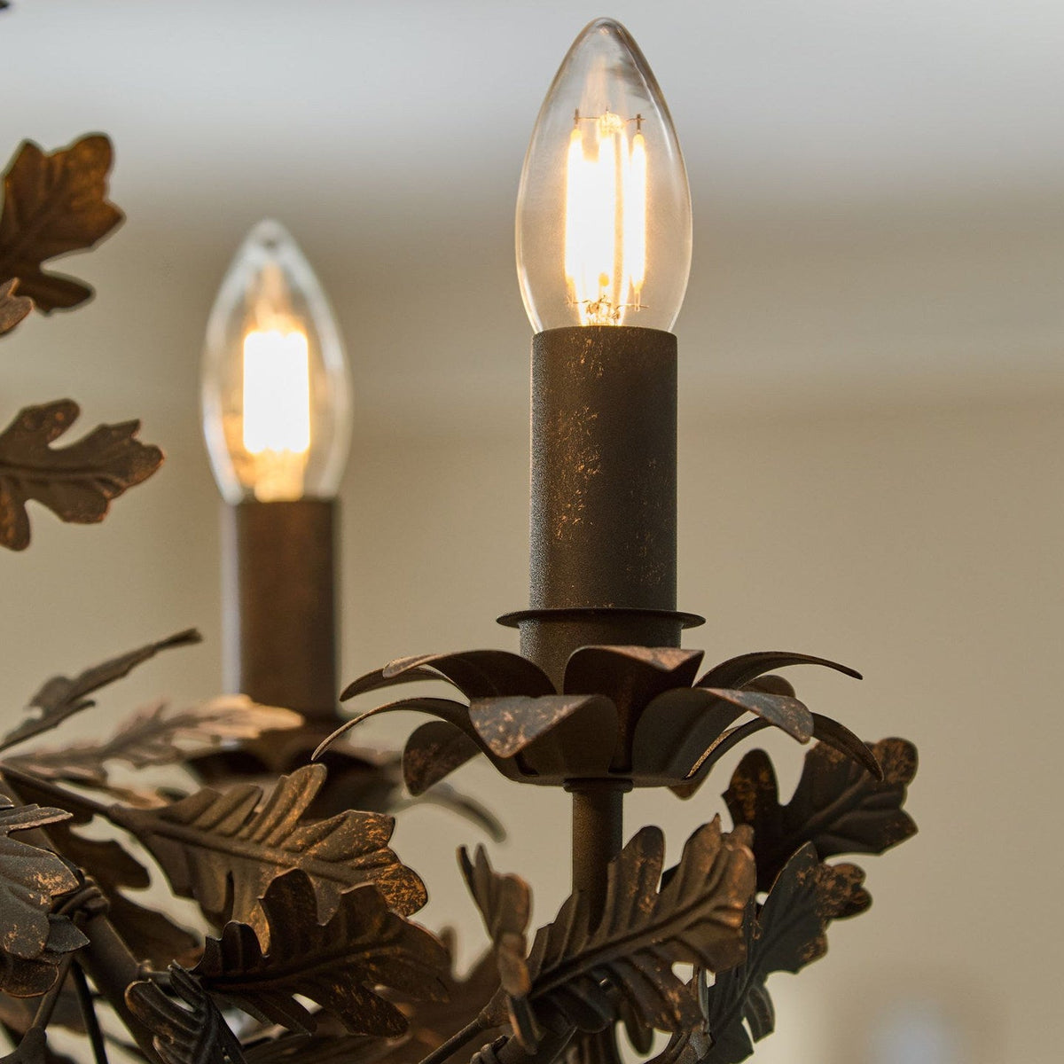 Black Leaf Chandelier — Chandelier | Maison Monashee — view 9