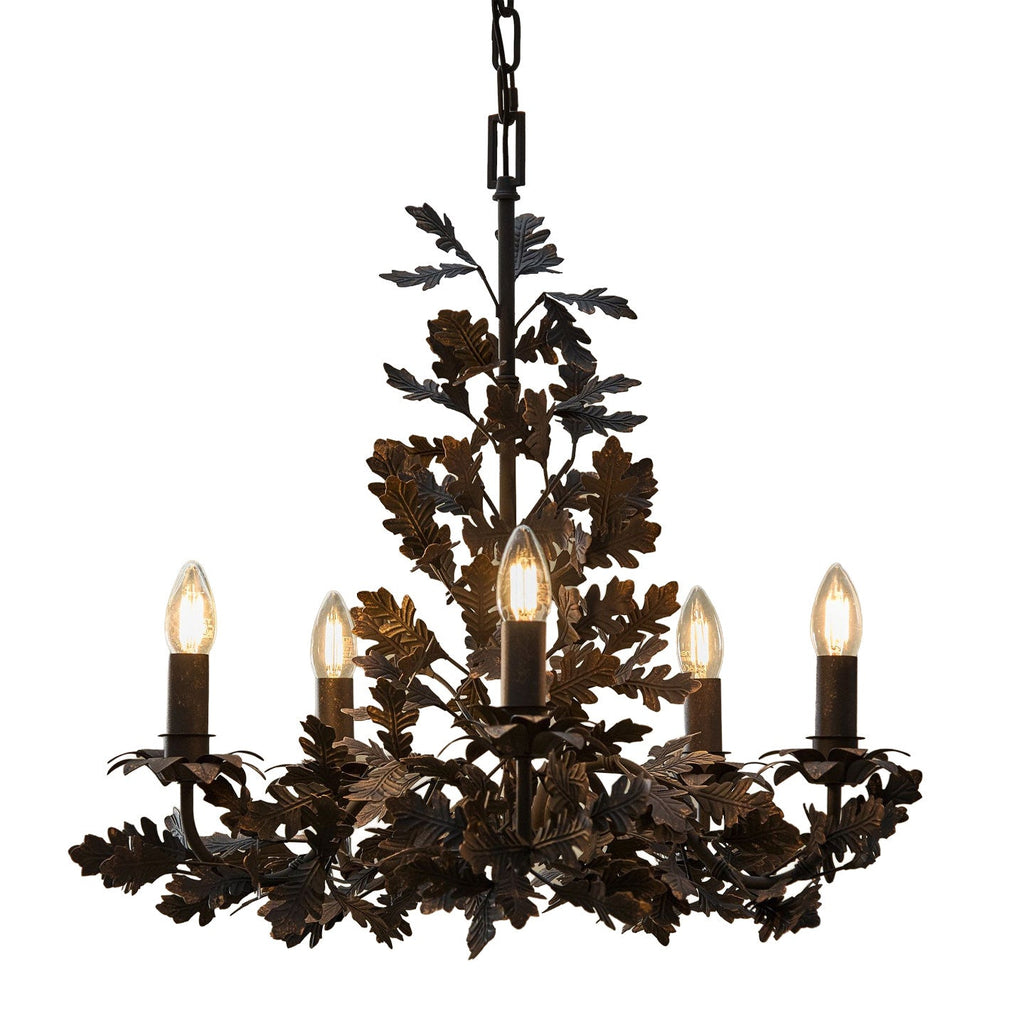Black Leaf Chandelier — Chandelier | Maison Monashee — view 10