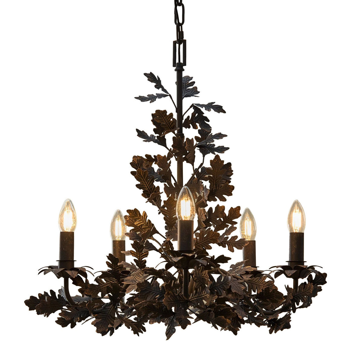 Black Leaf Chandelier — Chandelier | Maison Monashee — view 10