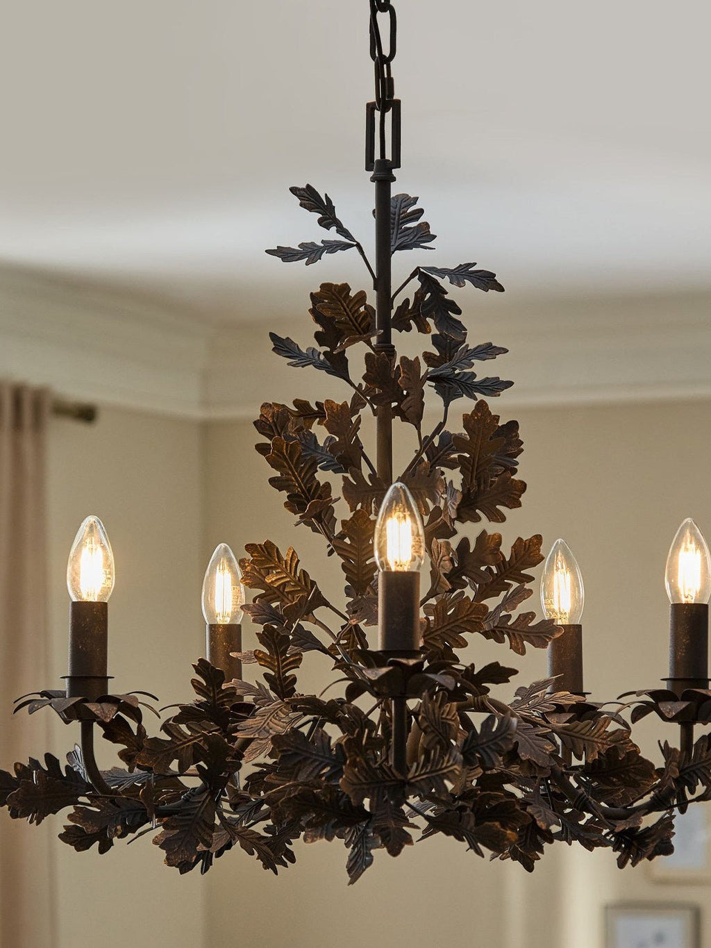 Black Leaf Chandelier — Chandelier | Maison Monashee — view 11