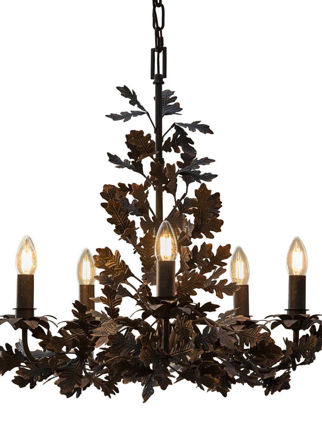 Black Leaf Chandelier — Chandelier | Maison Monashee — view 6