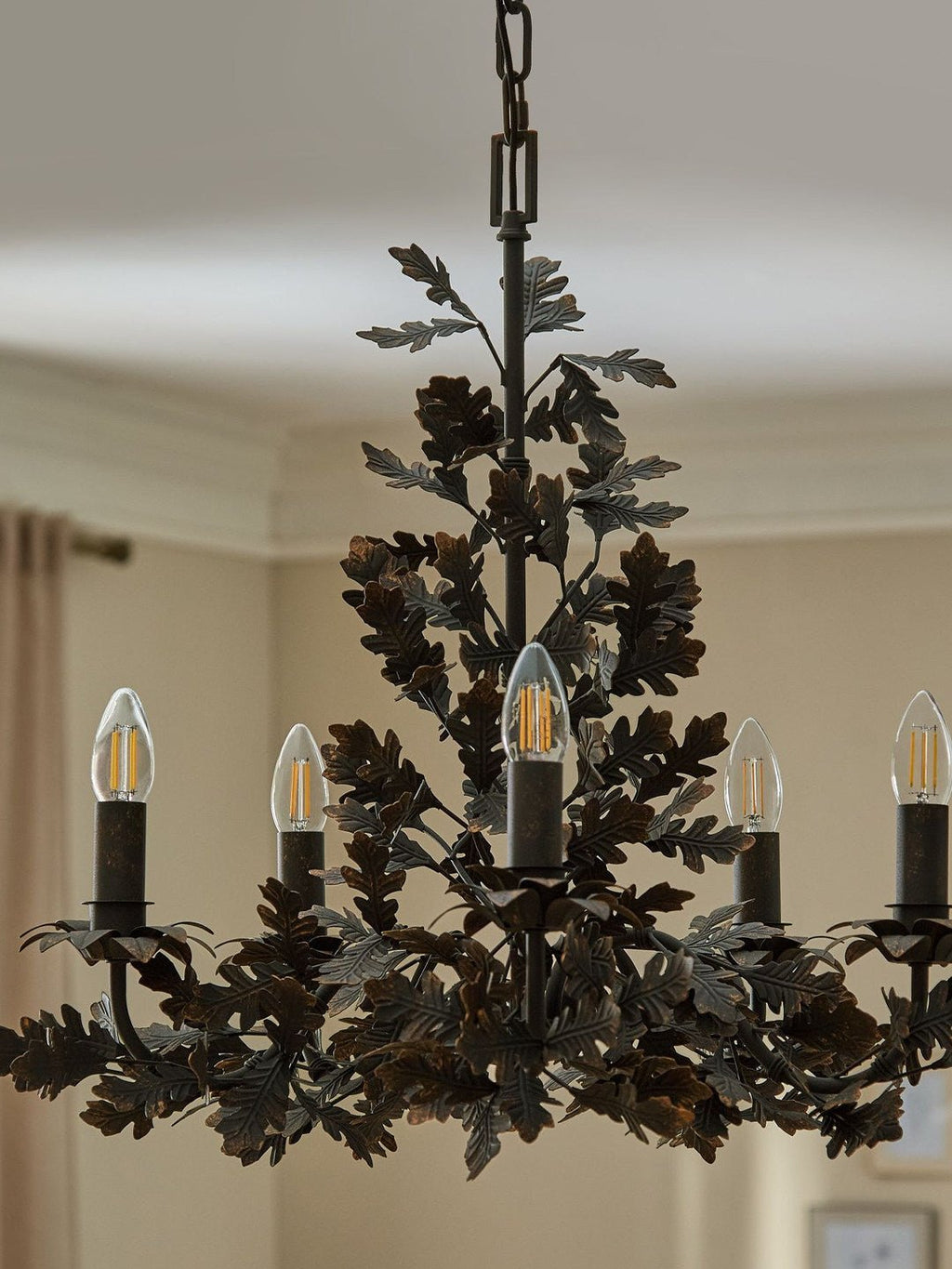 Black Leaf Chandelier — Chandelier | Maison Monashee — view 7
