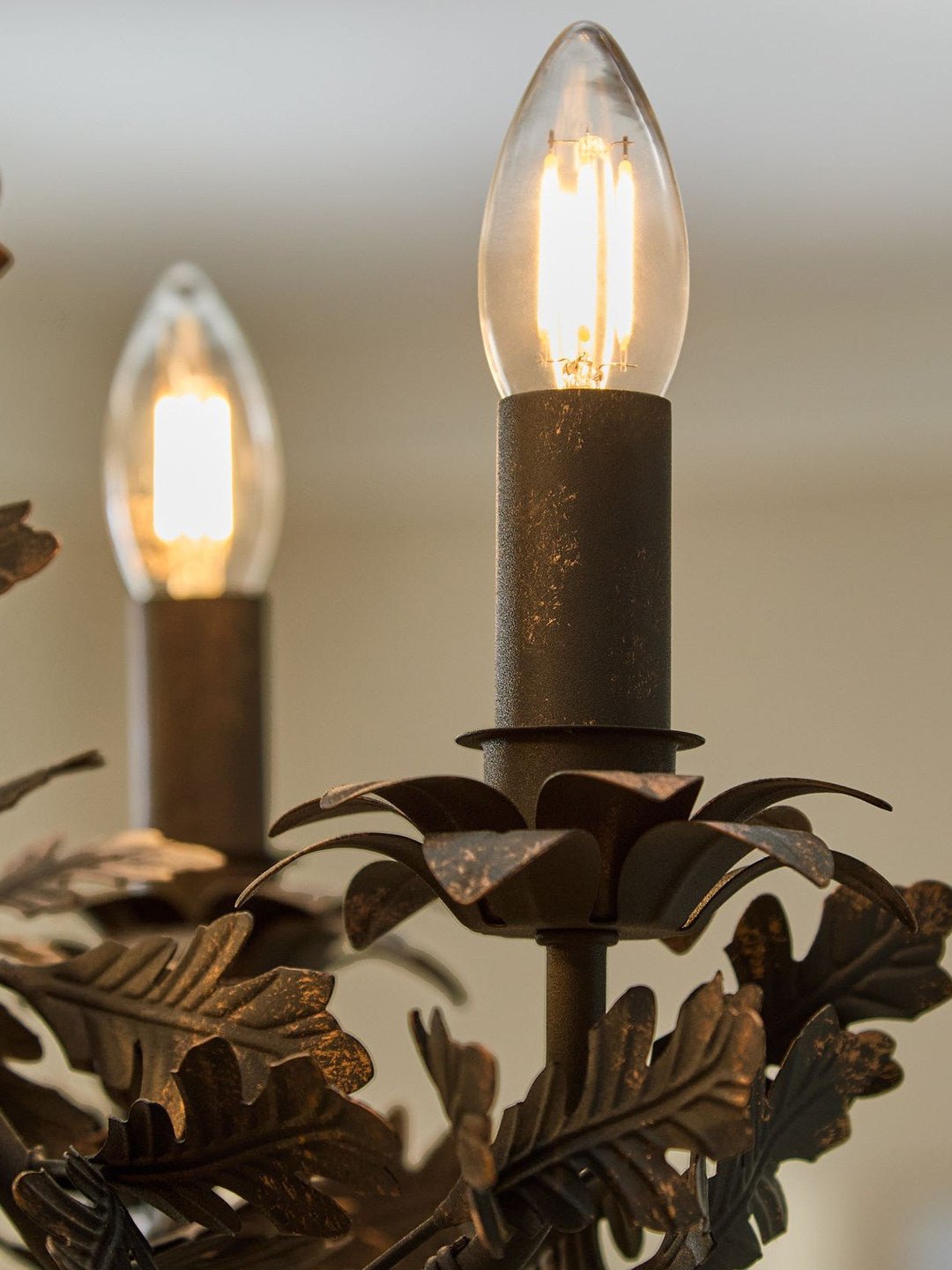 Black Leaf Chandelier — Chandelier | Maison Monashee — view 8