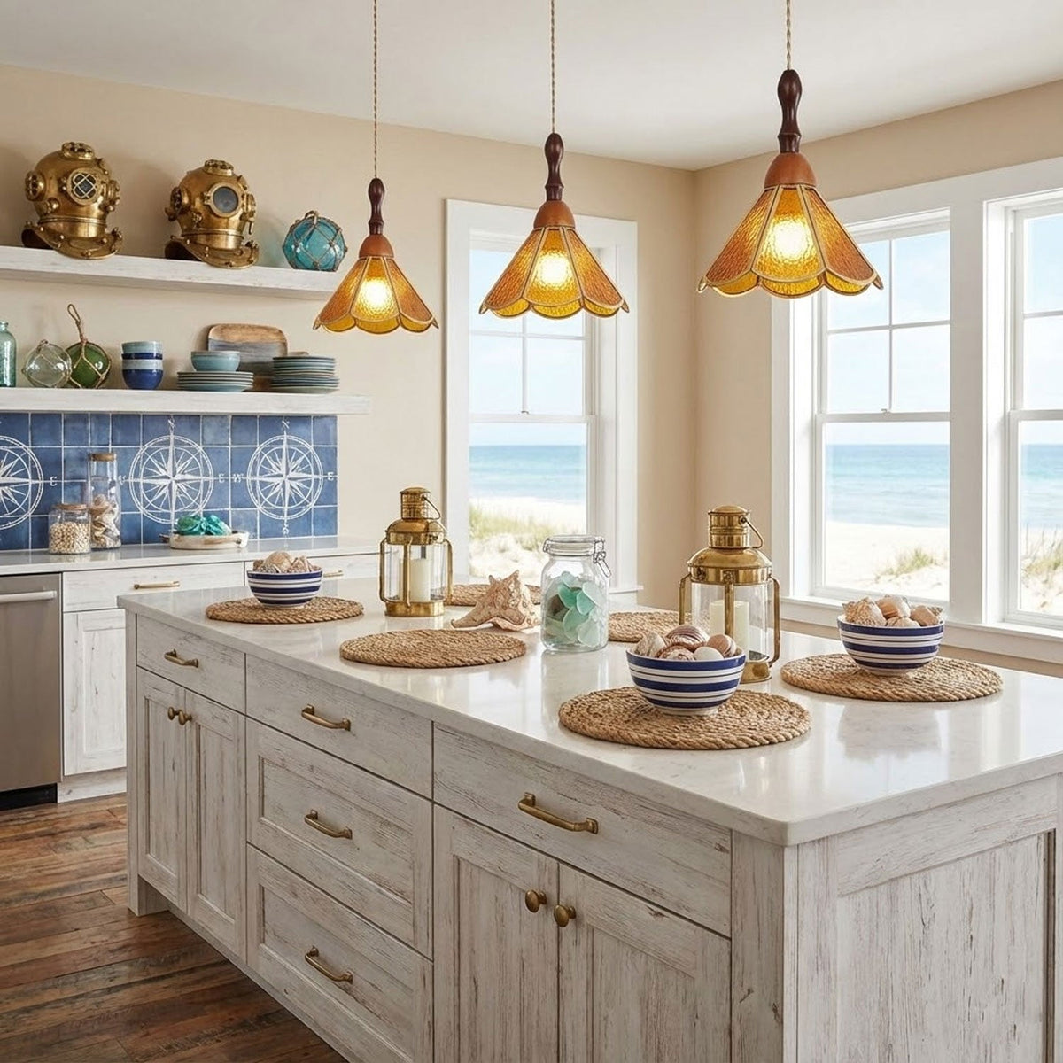 Tiffany Glass Pendant Light — Pendant Light | Maison Monashee — view 18