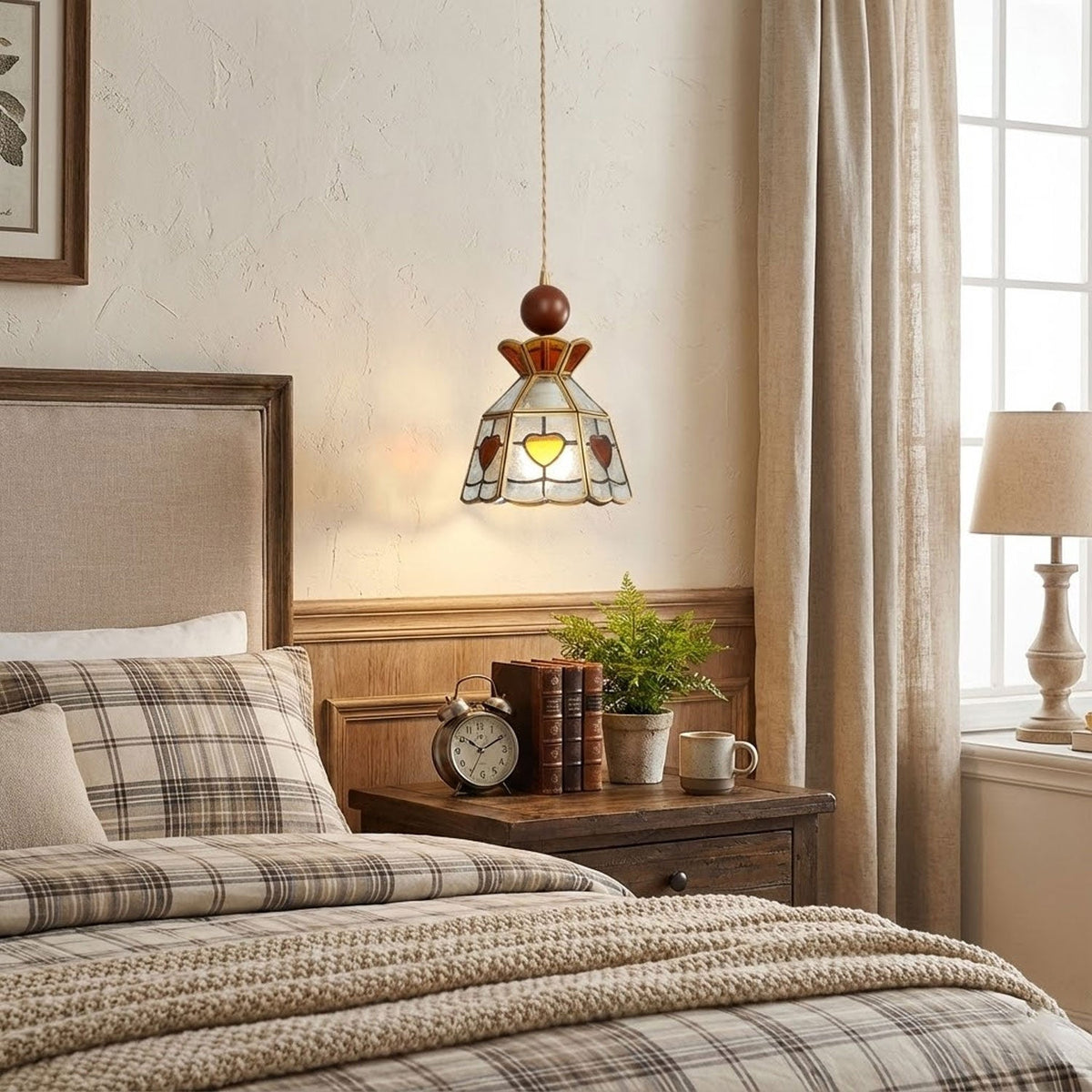 Tiffany Glass Pendant Light — Pendant Light | Maison Monashee — view 16
