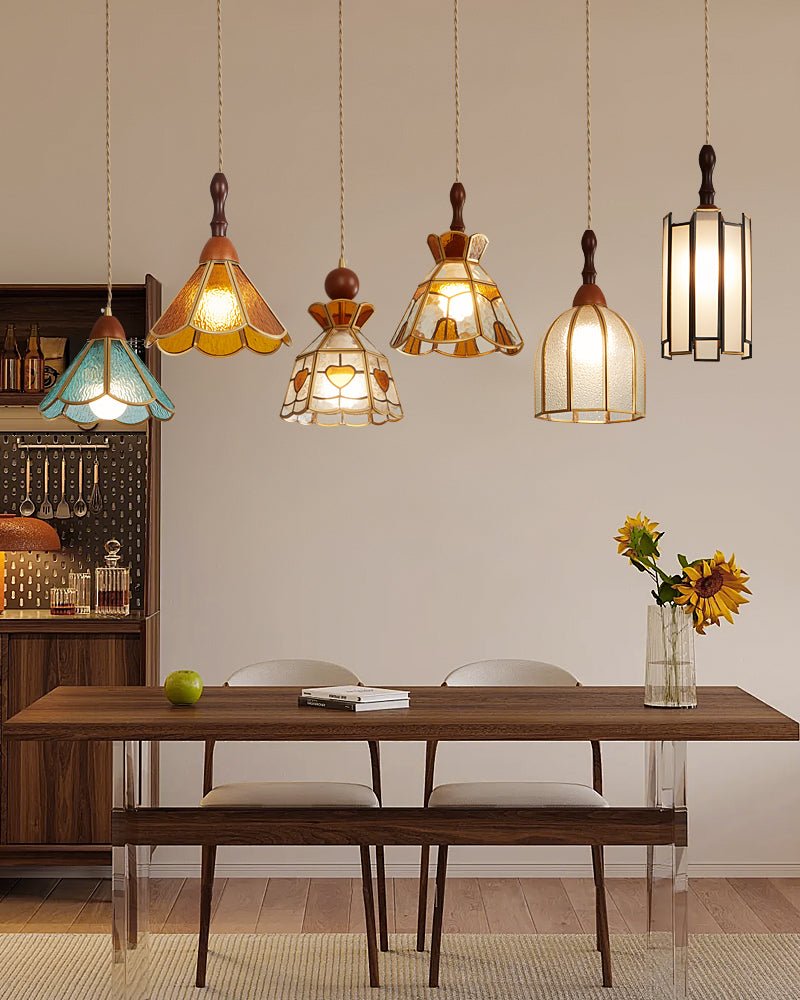 Tiffany Glass Pendant Light — Pendant Light | Maison Monashee — view 22