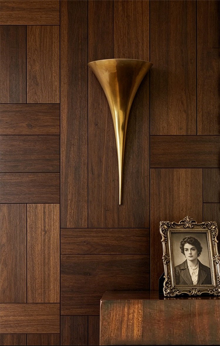 Gold Sconce Light Fixture — Wall Sconce | Maison Monashee — view 11