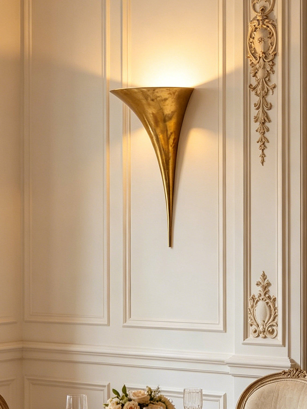 Gold Sconce Light Fixture — Wall Sconce | Maison Monashee — view 6