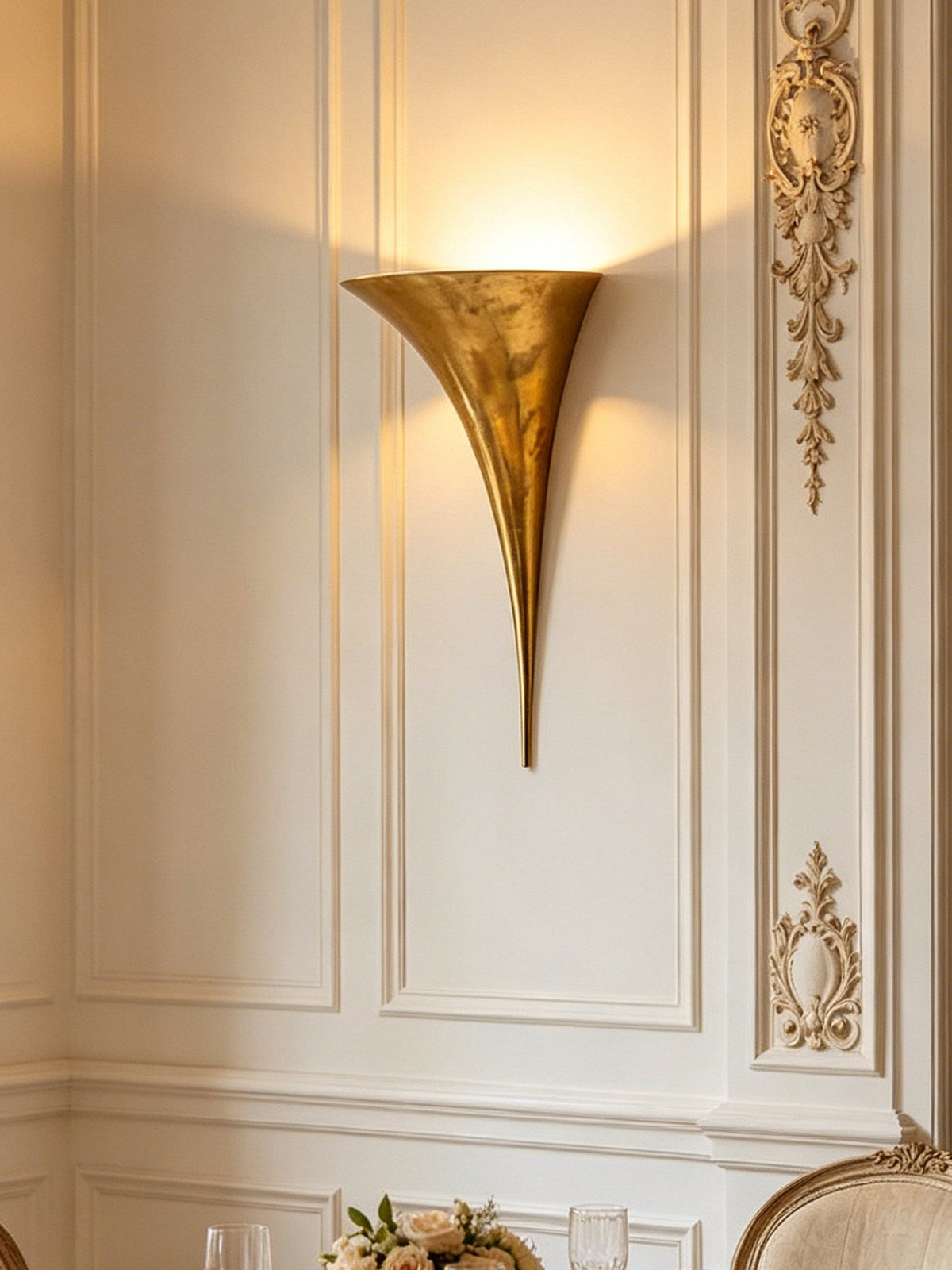 Gold Sconce Light Fixture — Wall Sconce | Maison Monashee — view 6