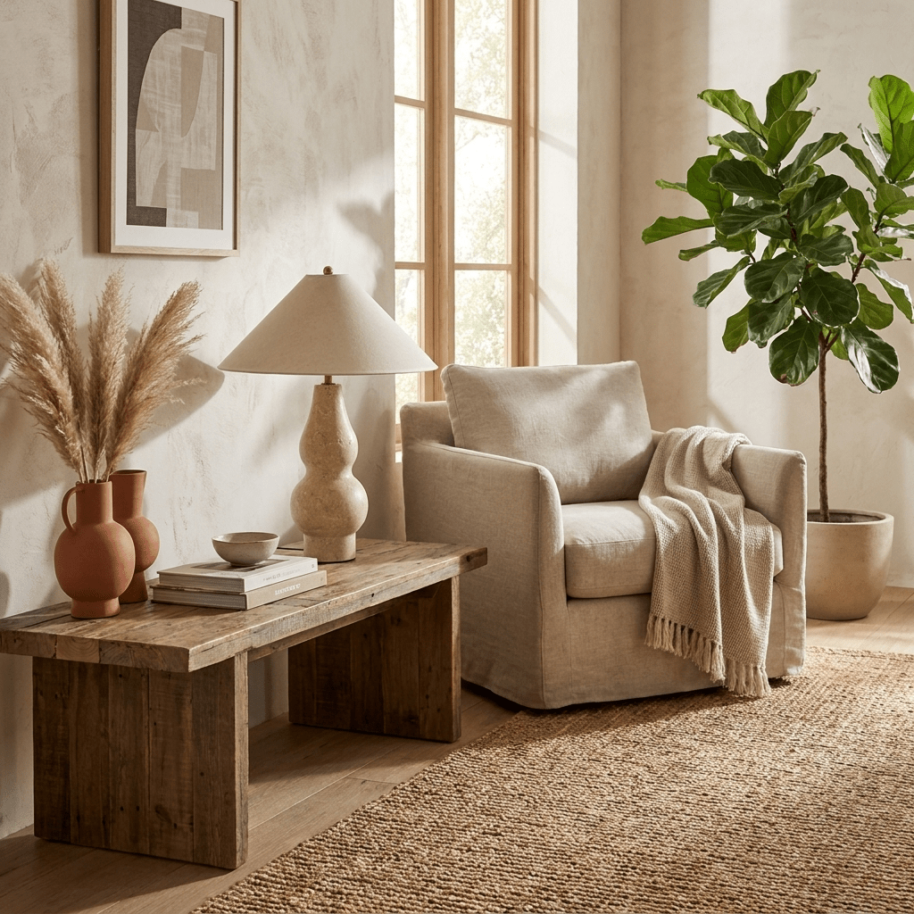 Cream Color Table Lamp — Table Lamp | Maison Monashee — view 4
