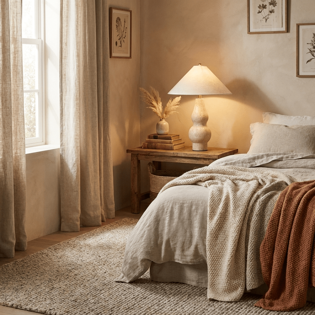 Cream Color Table Lamp — Table Lamp | Maison Monashee — view 6