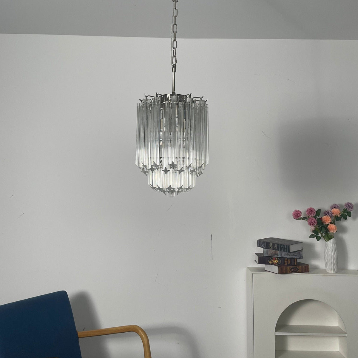 Murano Clear Glass Chandelier — Chandelier | Maison Monashee — view 11