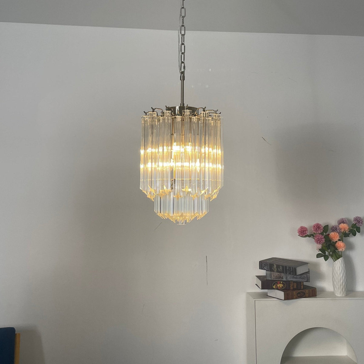 Murano Clear Glass Chandelier — Chandelier | Maison Monashee — view 5