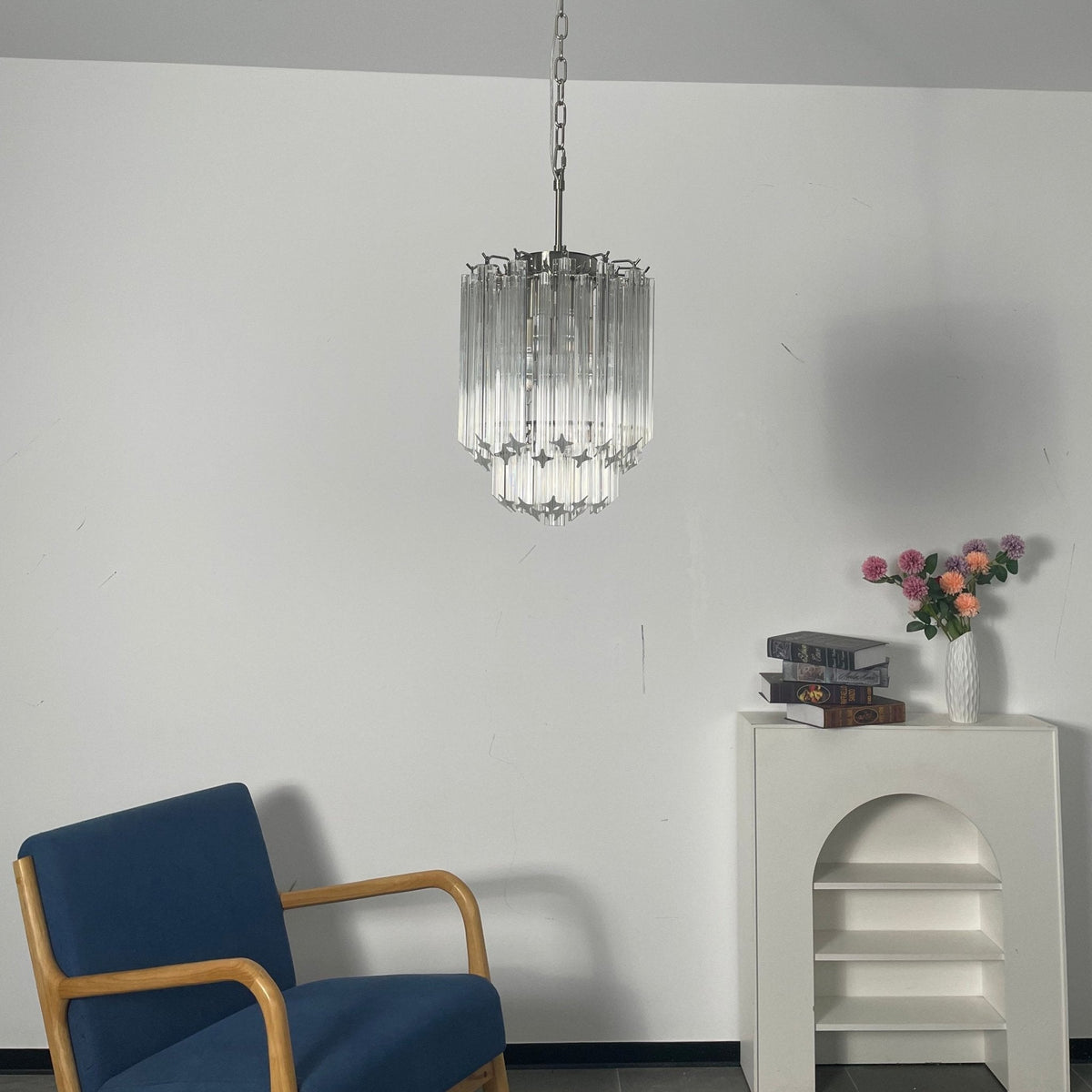 Murano Clear Glass Chandelier — Chandelier | Maison Monashee — view 9