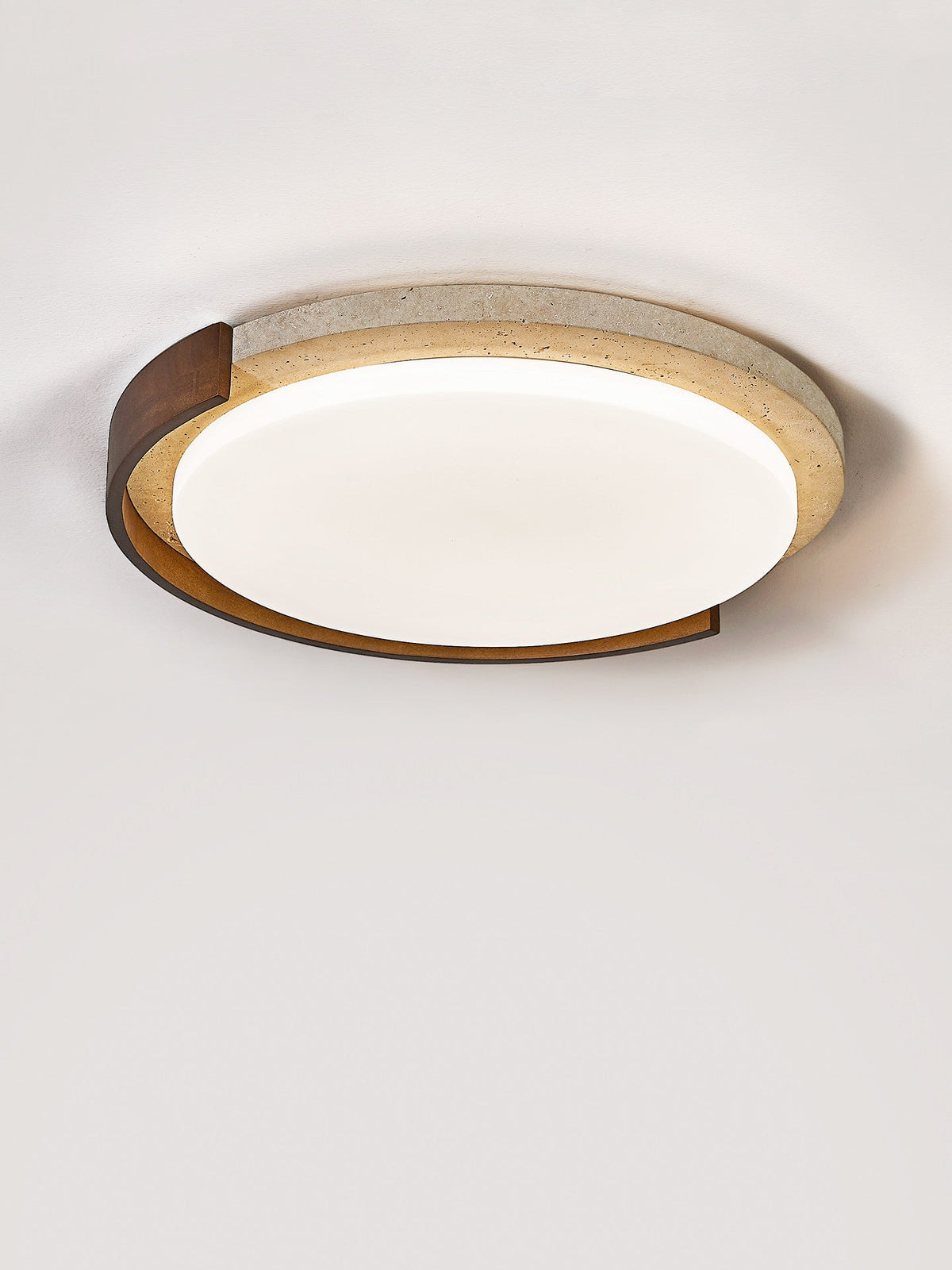 Travertine Flush Mount Light — Ceiling Light | Maison Monashee — view 5