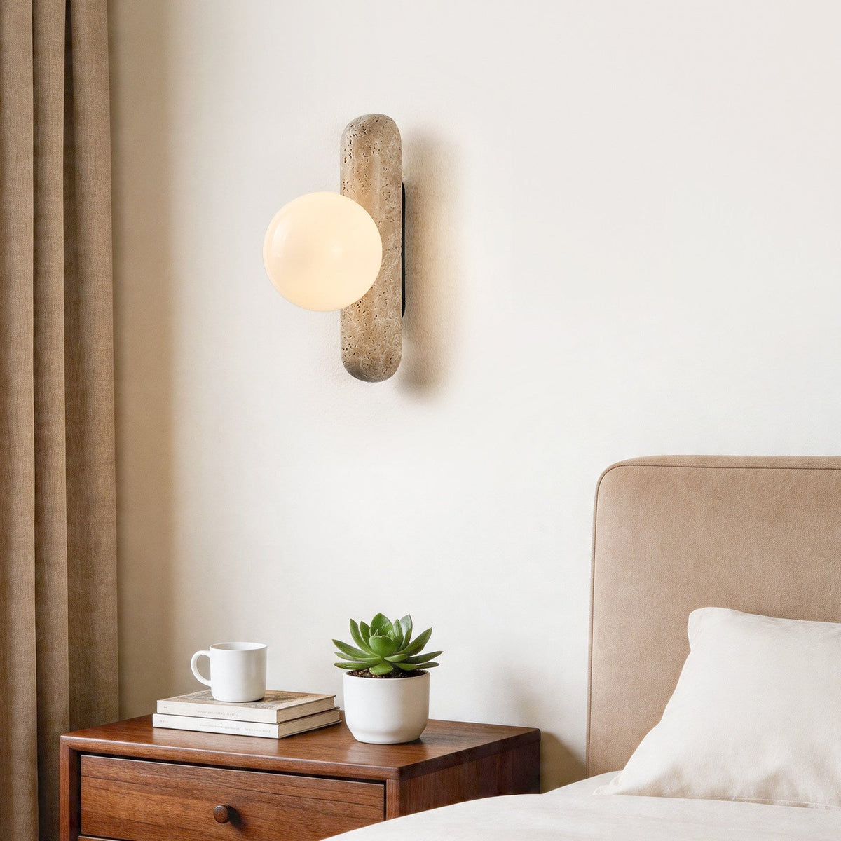 Glass Globe Vanity Light — Wall Sconce | Maison Monashee — view 2