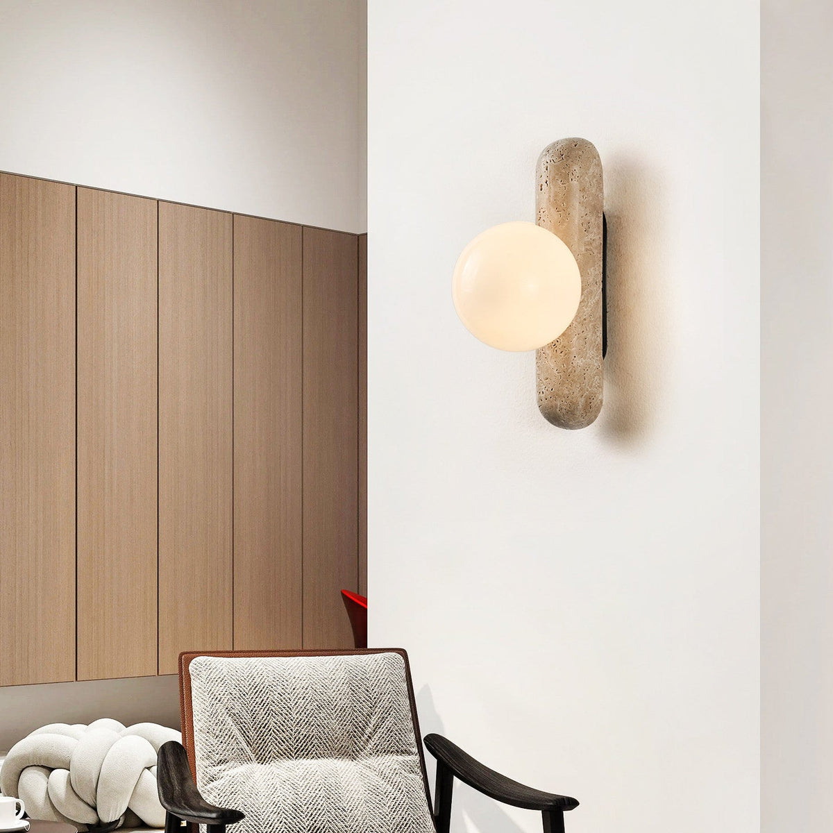 Glass Globe Vanity Light — Wall Sconce | Maison Monashee — view 3