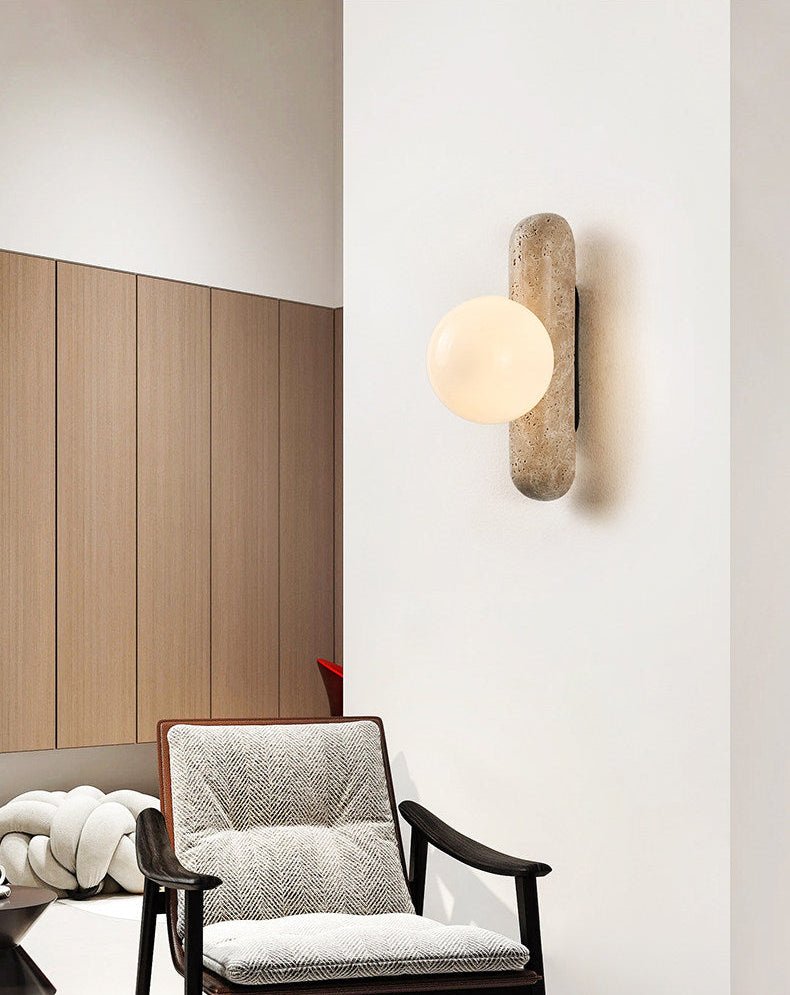 Glass Globe Vanity Light — Wall Sconce | Maison Monashee — view 11
