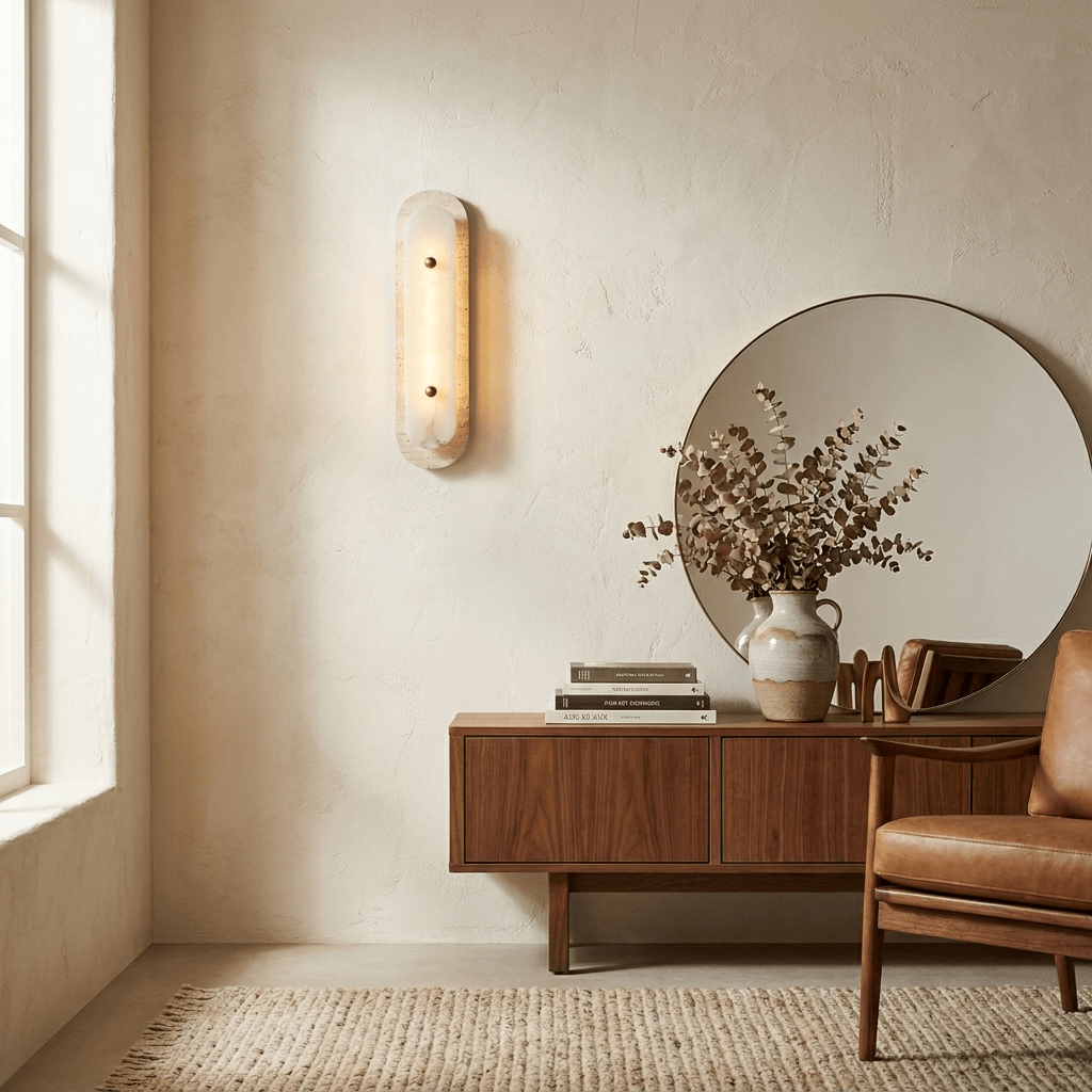 Cream Wall Sconce — Wall Sconce | Maison Monashee — view 3