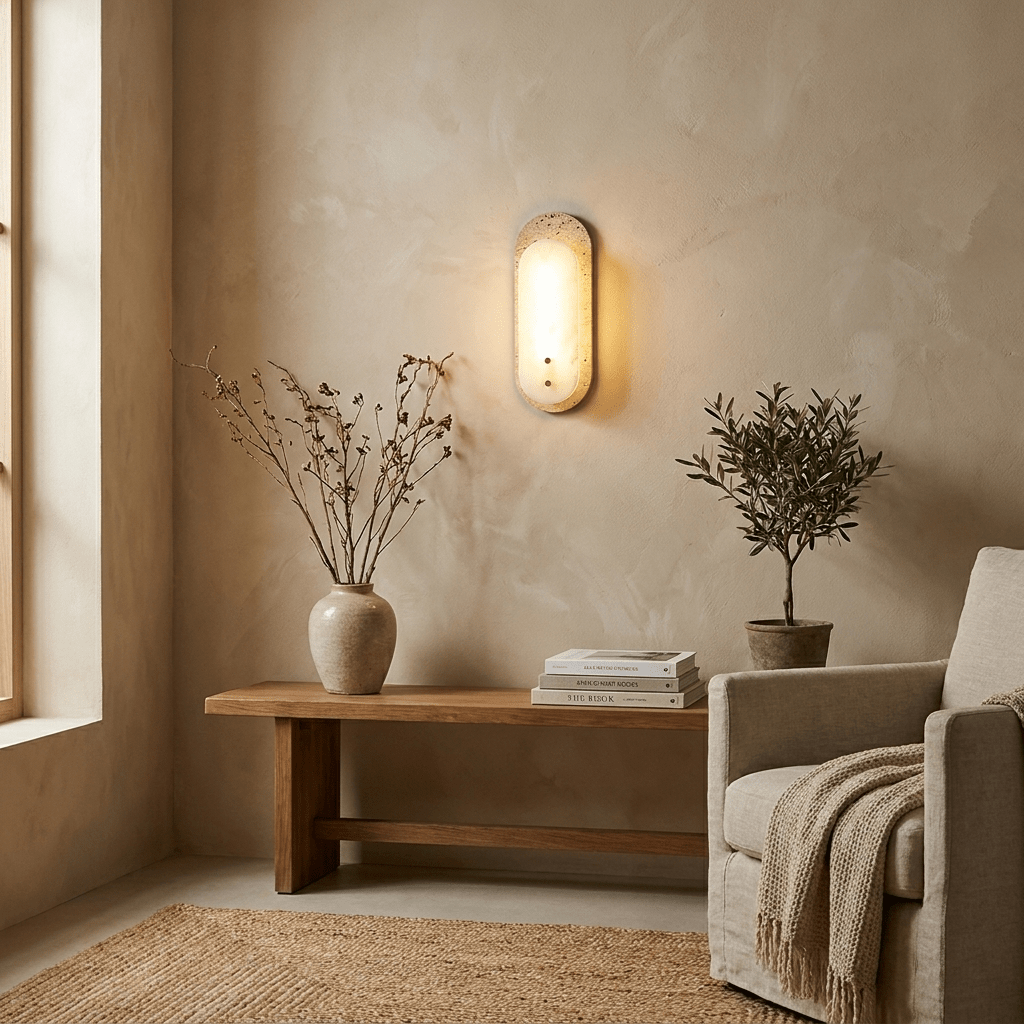 Cream Wall Sconce — Wall Sconce | Maison Monashee — view 4