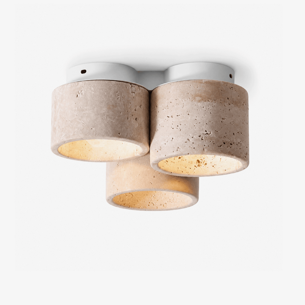 Travertine Flush Mount — Ceiling Light | Maison Monashee
