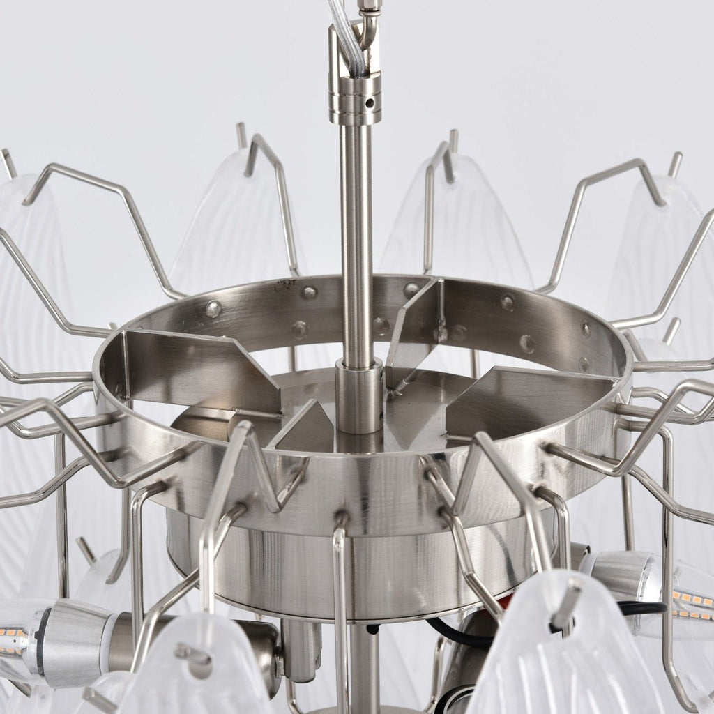 Blown Glass Flower Chandelier — Chandelier | Maison Monashee — view 15